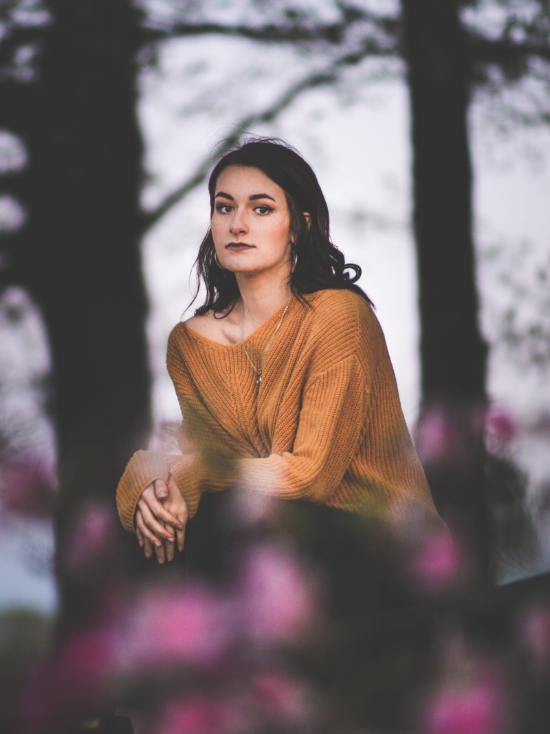 shirt, female, outdoors, fashion, jumper, photograph, young women, spring, real people, arms, beautiful woman, model, three quarter length, 4K, young adult
