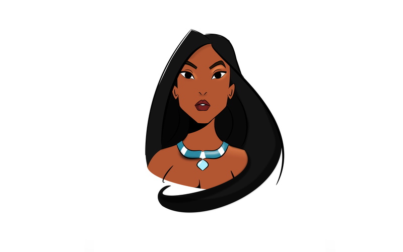 face, look, Pocahontas, 2K, girl
