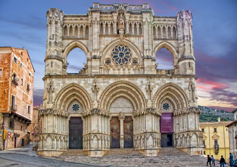 Spain, Building, Church, Cuenca Cathedral, Architecture, Religious, Cathedrals, Cathedral, 1080P