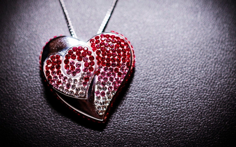 lovely, jewelry, heart, 1080P, 1920x1200, pendant