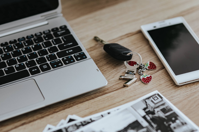 pencils, selective focus, laptop, technology, black, connection, wood - Material, close-up, portable information device, computer, Black-and-white, high angle view