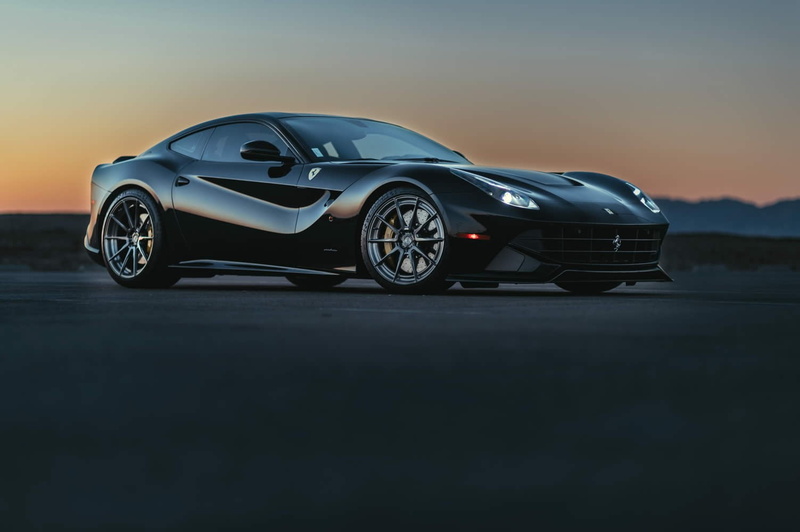 convertible, Ferrari, motor vehicle, tire, black color, nature, mercedes, outdoors, wealth, speed, copy space, road, silver colored, luxury, Ferrari F12berlinetta