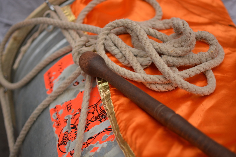 orange color, safety, pattern, rope, music, tied up, strength, red, durability, folk, 5K, ethnic, transportation, tied knot, metal, white color, connection