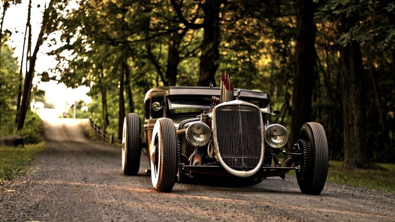 car, Rat Rod, 1080P, road