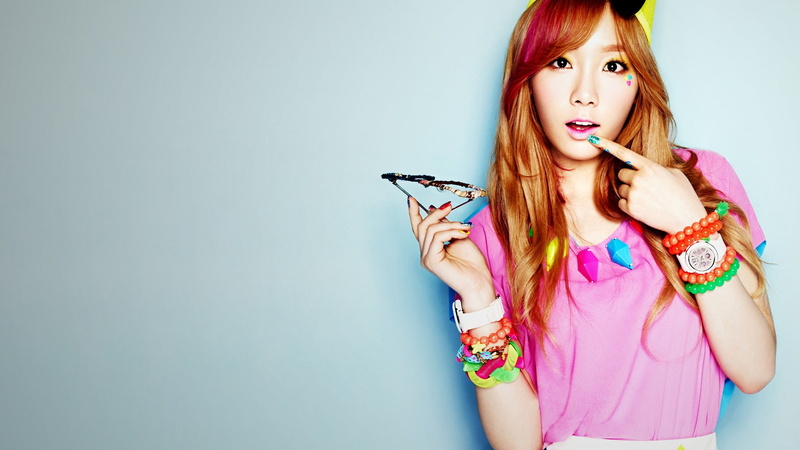pink, scoop, neck, women, 1080P, s, Generation, TaeYeon, blouse, Girls