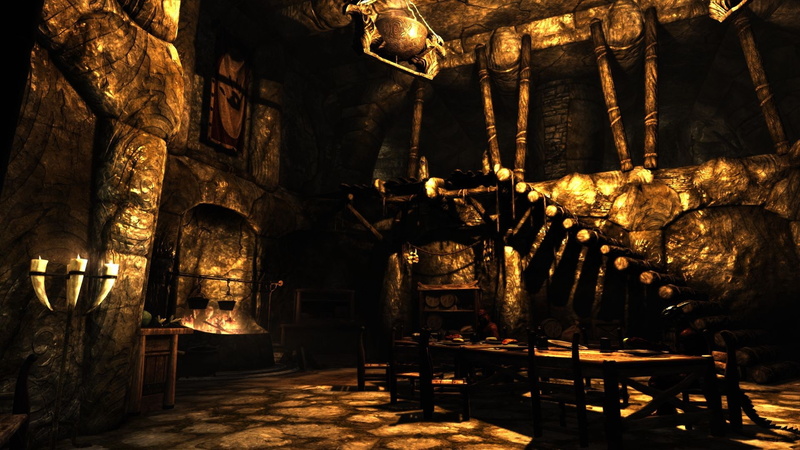 photo, secret chamber, v, 1080P, elder, skyrim, chamber, the elder scrolls v: skyrim, secret, building, sephia, scrolls