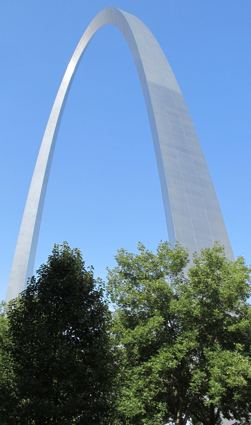 jefferson, mississippi, expansion, Gateway Arch, tree, usa, 1080P, tourism, building exterior, blue, sky, nature, travel, clear sky, no people, travel destinations