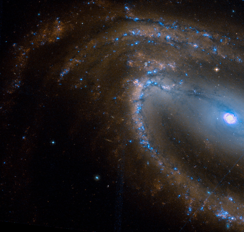 space art, 4K, galaxy, space, NASA, digital art, Barred _spiral _galaxy _NGC _1300