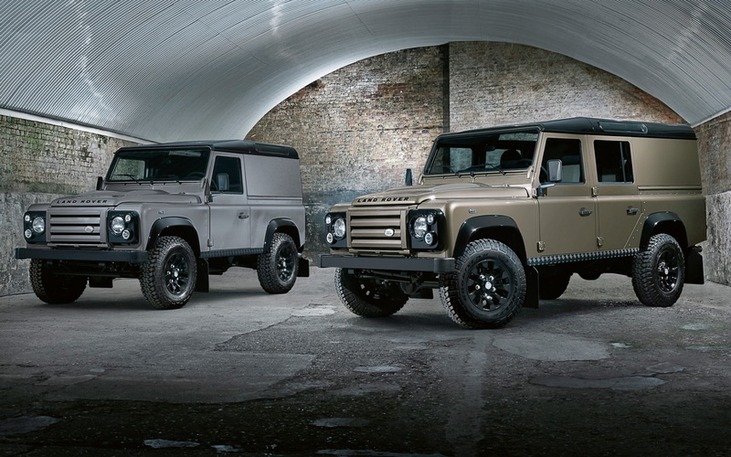 SUV, tan, hangar, 1080P, jeep, background, Utility, Land Rover, Defender, X-Tech, Wagon, s, two, the front, silver, 110