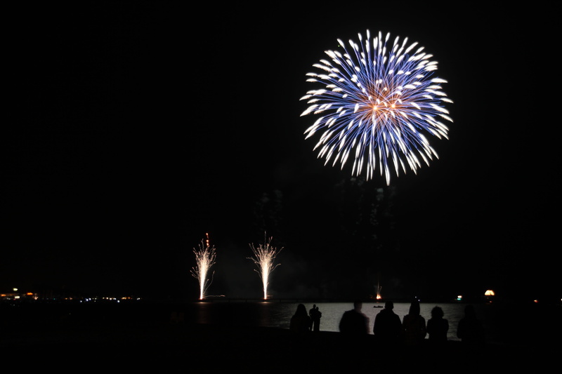 event, motion, outdoors, night, luck, hell, new years eve, rocket, firework - man made object, show, group of people, copy space, dark, baltic sea, light