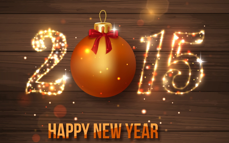 Happy, New Year, gold, 2K, year, 2015, new
