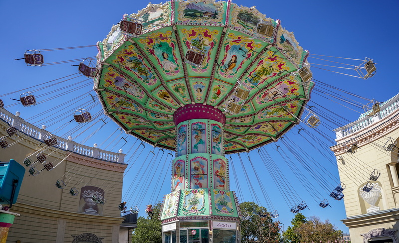 travel destinations, gondolas, nature, leisure activity, 5K, year market, outdoors, entertainment, vienna, ride, merry-go-round, low angle view, blue