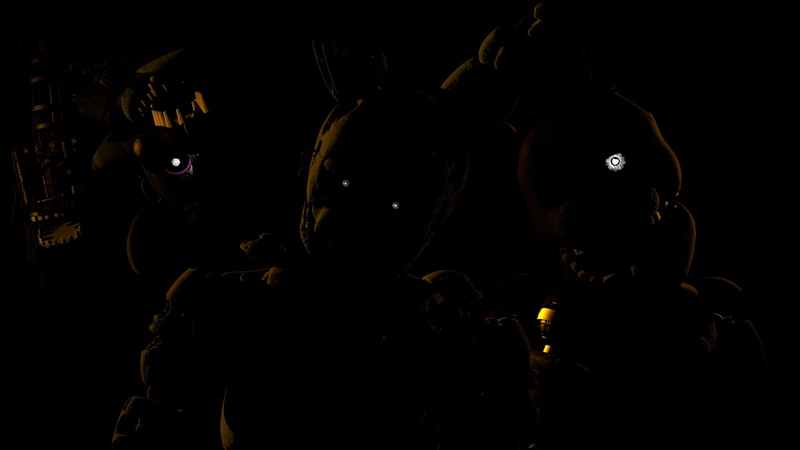 720P, Source Filmmaker, Springtrap, glowing eyes, Five Nights at Freddys