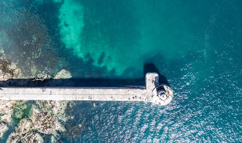 travel, ship, 4K, blue, guernsey, mode of transportation, motion, outdoors, sea, nautical vessel, harbour entrance, castle cornet, turquoise colored, st. peter port