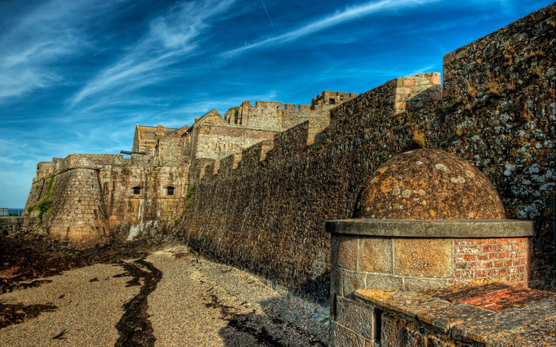 Bailiwick of Guernsey, 2K, Castle Cornet, Architecture, Castles, Rock, Castle, Ruin