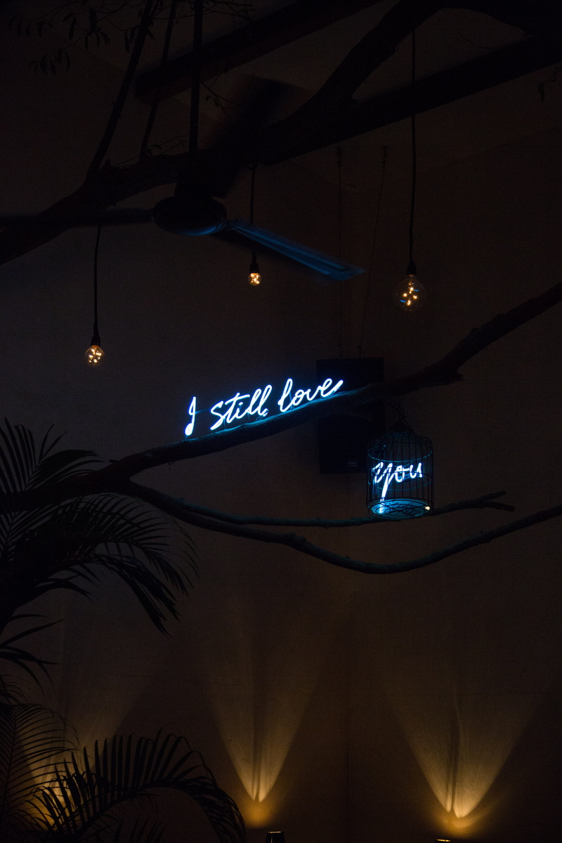 night, built structure, gong, electricity, logo, barbed wire, symbol, decoration, lightbulb, luxury, light, restaurant, hanging, text, trademark, lighting equipment