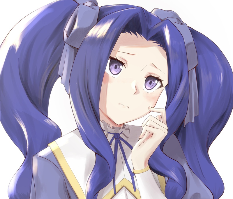 Blue Hair, Melty Q Melromarc, Anime, The Rising of the Shield Hero, Purple Eyes, 2K