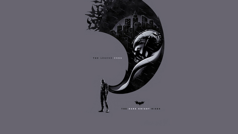 black, number, shape, indoors, single object, artwork, white background, studio shot, sport, black background, movies, communication, no people, The Dark Knight Rises