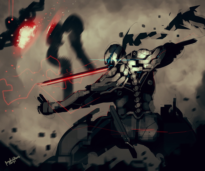 sword, red, robot, 2K, assassins, ninjas