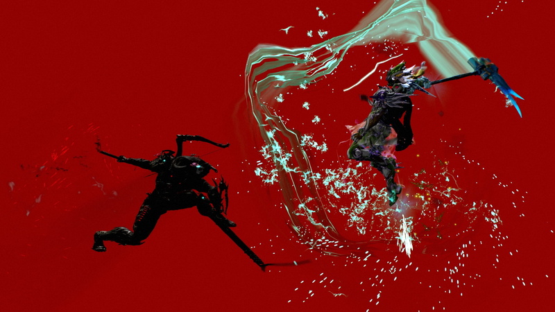 1080P, Fashionframe, Warframe, Duel, Ivara, sword, ash, ninja robots, comics