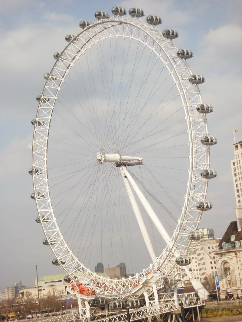 cloud - sky, rotterdam, united kingdom, large, amusement park ride, low angle view, beautiful, capital, amusement park, arts culture and entertainment