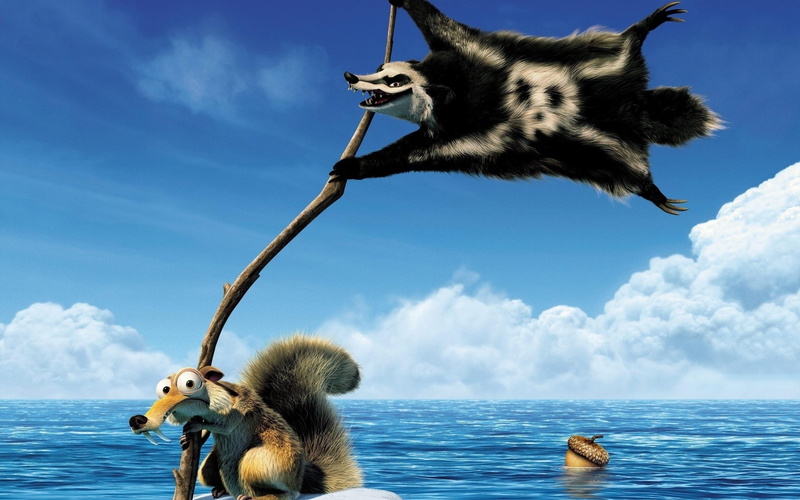 ice, fangs, tail, funny, hangs, scarry, 2K, squirrel