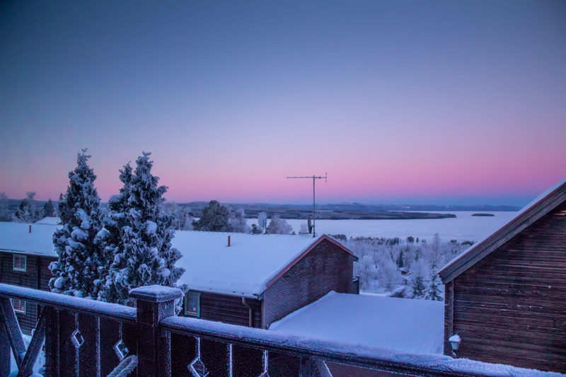 outdoors, 5K, winter, sunset, tranquil scene, snow, tree, nature, scenics - nature, swedish winter, built structure, plant, water, north, sweden, cold temperature