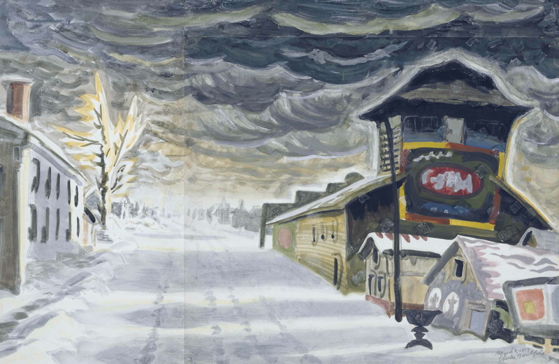 2K, 1917, Charles Ephraim Burchfield, Clearing after a Snowstorm