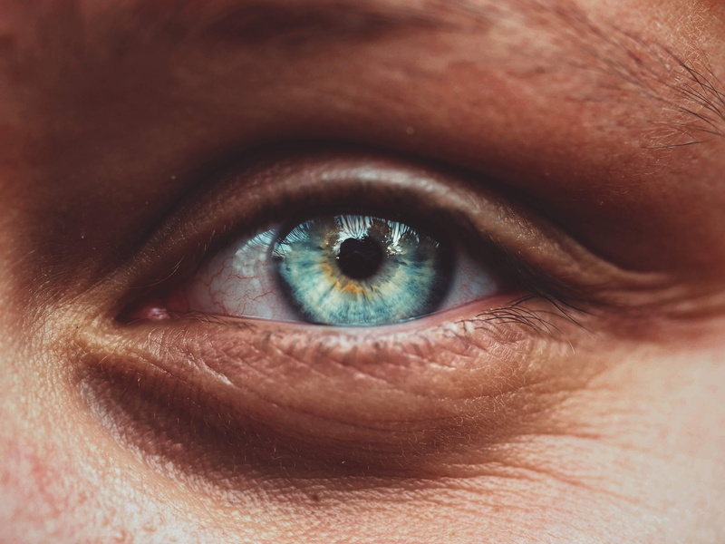 eyebrow, blue, left, austria, unrecognizable person, eyelid, one person, red, body part, colseup, unsplash, reflection, 4K, moody, beauty, real people