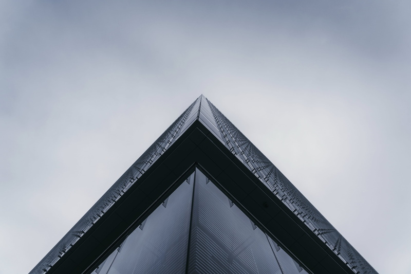 lens, outdoors, shape, architecture, sony, modern, corner, moody, sky, reflective, rise, buildings, day, photoshoot, 5K, tall - high, nature, triangle