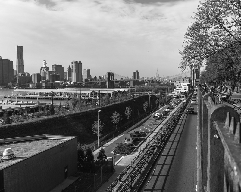 bridge, architecture, black and white, rail transportation, day, 4K, mode of transportation, skyscraper, black, bridge - man made structure, concrete jungle