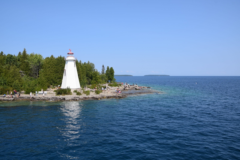 landscape, scenics - nature, travel, nature, tower, summer, no people, 2K, clear sky, bank, building exterior, bay, north america, sky, canada, building