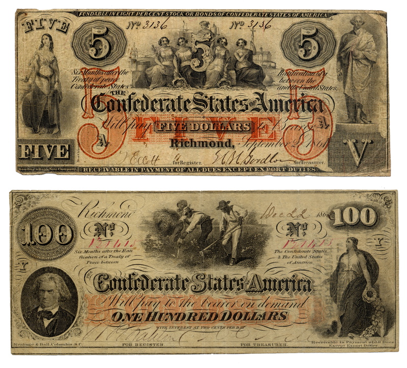 bills, business, paper, finance, macro, human representation, text, confederate states of america, ink, 1862, extreme close-up, bank note, paper money