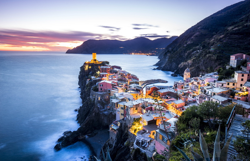 ocean, italy, land, aerial, architecture, coastal town, near, vernazza, building exterior, white, village, scenics - nature, sea, water, seascape, building