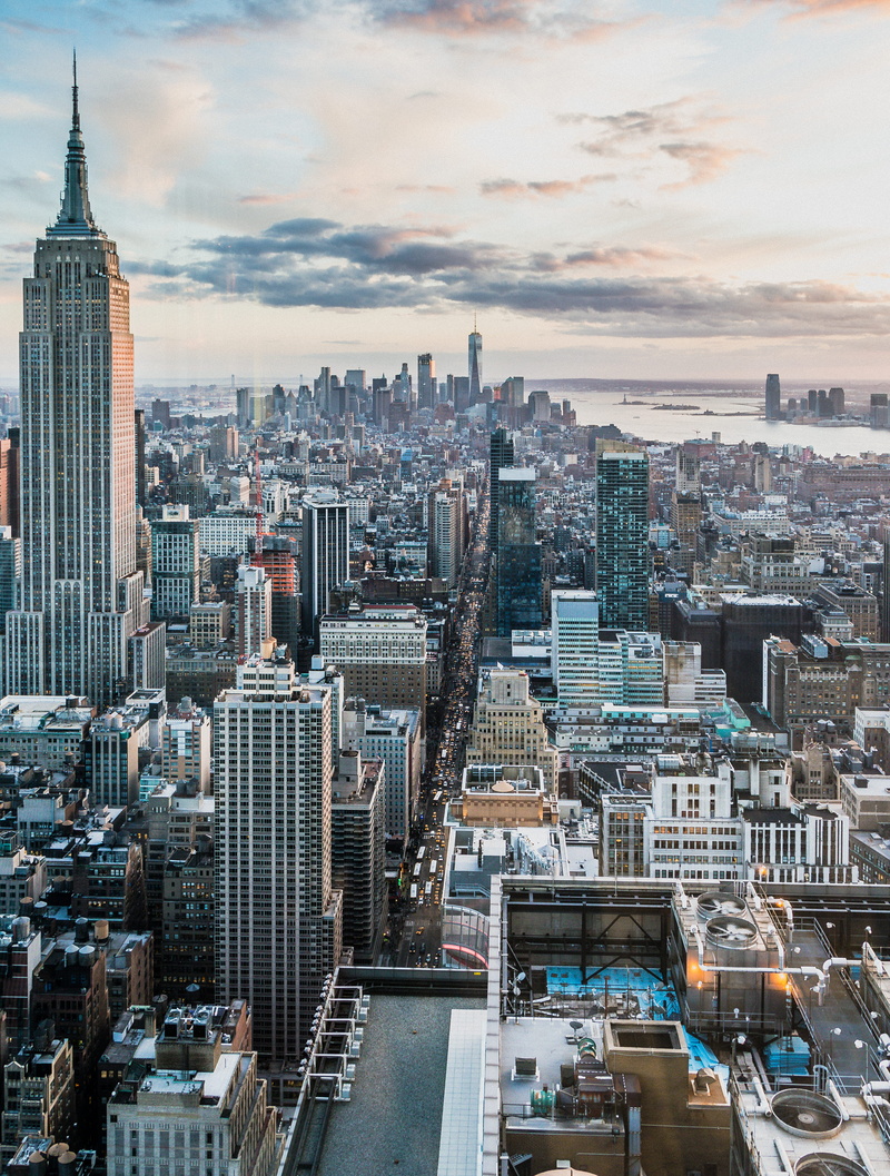 no People, famous Place, photography, city, sunset, city scape, midtown Manhattan, high Angle View, traffic, travel, eye, aerial View, downtown District
