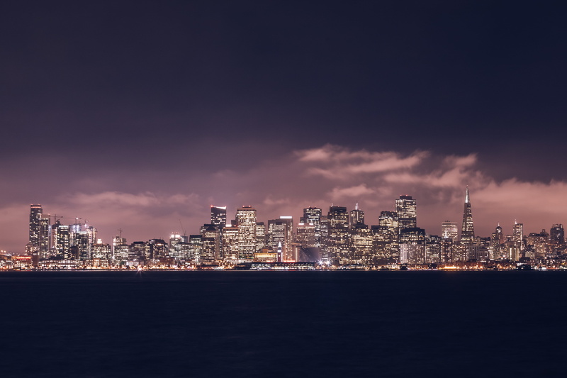 landscape, building, treasure island, built structure, bay area, san francisco, california, city life, clouds, pier, 5K, united states, transamerica pyramid