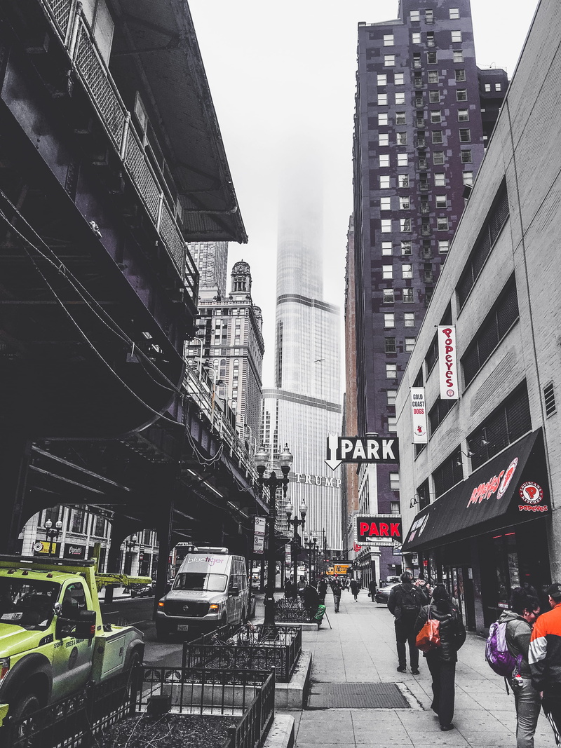 incidental people, street, united states, life, day, skyscraper, mode of transportation, transportation, architecture, 4K, metro, tower, city, car, city life