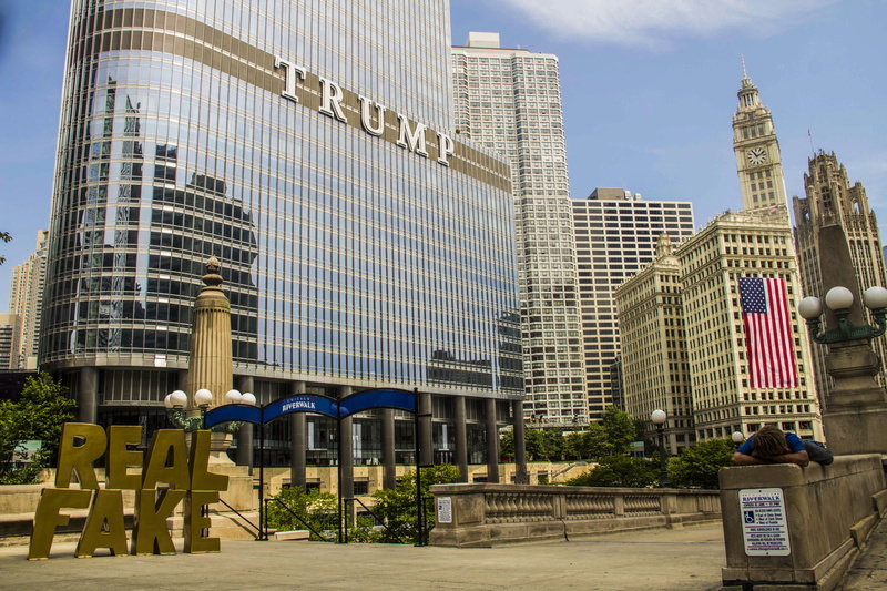 outdoors, chicago, nature, no people, built structure, travel destinations, tall - high, city, day, sky, people, 5K, architecture, office, homeless, flag