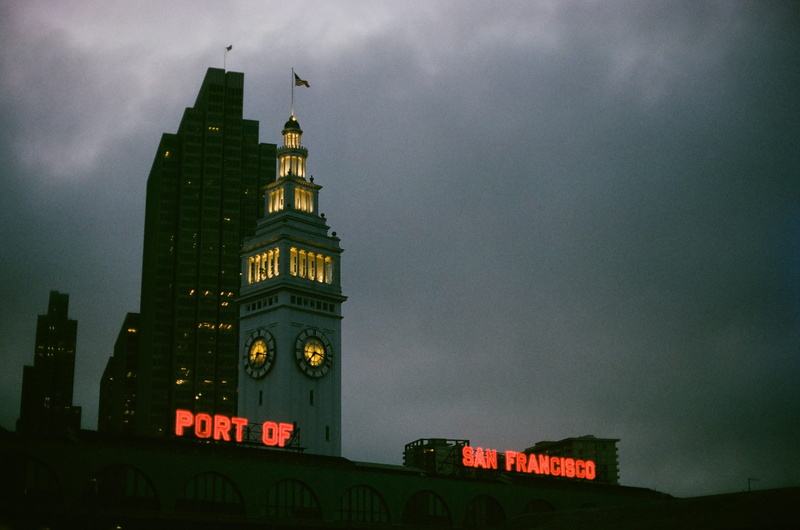 cloud, government, san francisco, exploration, tower, building exterior, dawn, city, clock tower, harbour, no people, clock, travel, dusk, lighted, nighttime