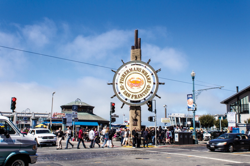 San Francisco, real people, sky, mode of transportation, building exterior, nature, large group of people, motor vehicle, crowd, land vehicle, outdoors