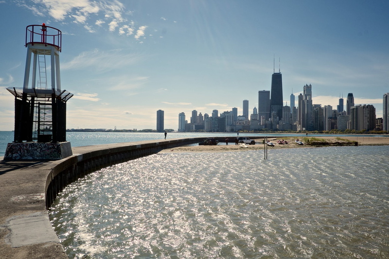tower, trump, 1080P, night, francisco, chicago, cities, comta, skyline, city, mid ouest, architecture, bridges, usa, illinois