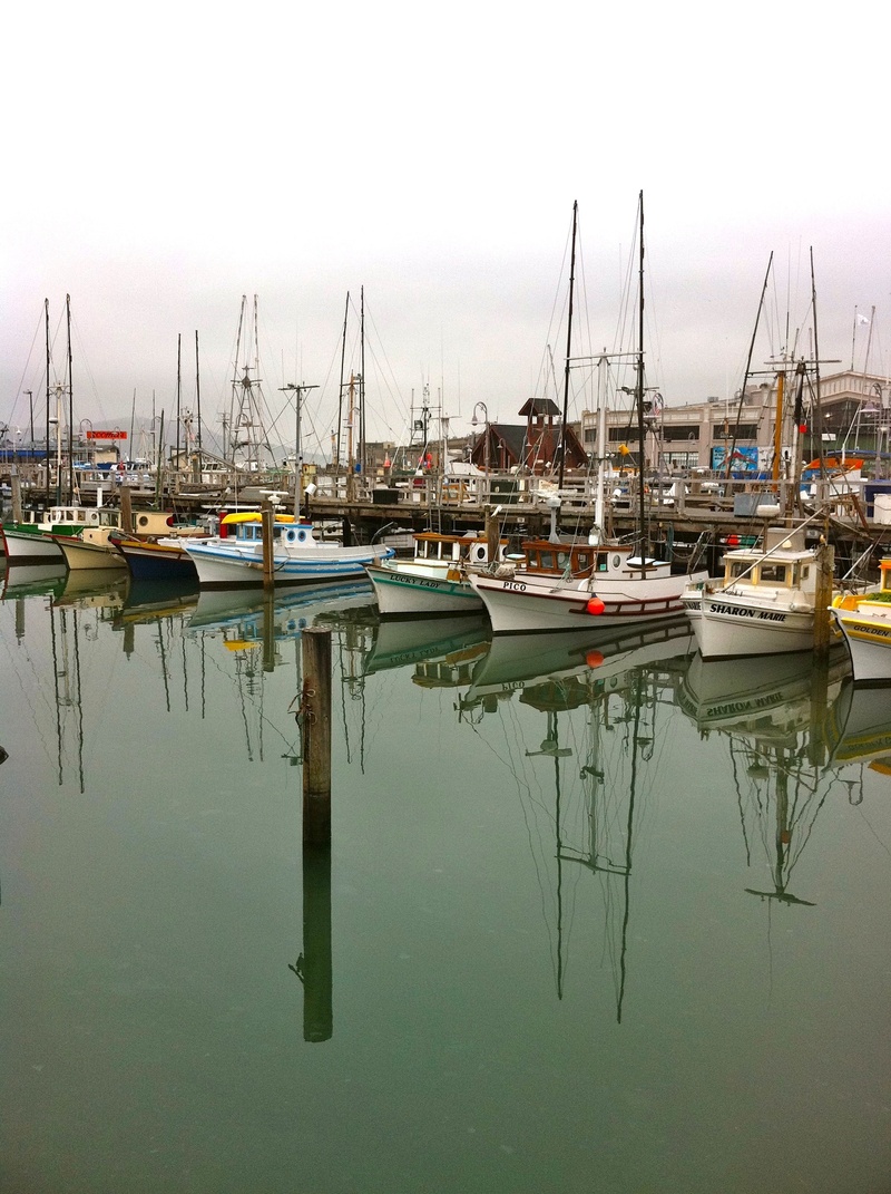 cities, san francisco, port, buildings, water, dock, day, transportation, california, boats, 2K, harbor, city, sailboats, reflection, reflections, no people