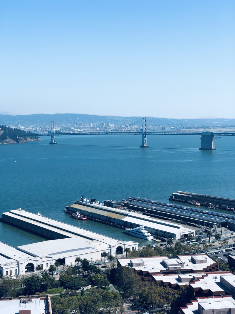 travel destinations, water, travel, taken on iphone, 4K, calm sea, bridge - man made structure, day, san francisco, sea, pier, sf, built structure, city
