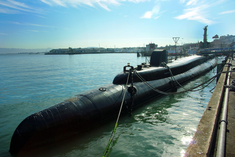 california, built structure, cloud - sky, outdoors, harbor, sunlight, Usa, nature, moored, 4K, port, San Francisco, museum, submarine, transportation