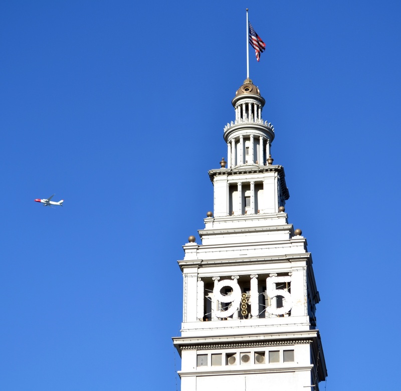 usa, tower, 1080P, clock, nature, independence, sky, national icon, low angle view, building, travel destinations, architecture, plane, america, day, clock tower