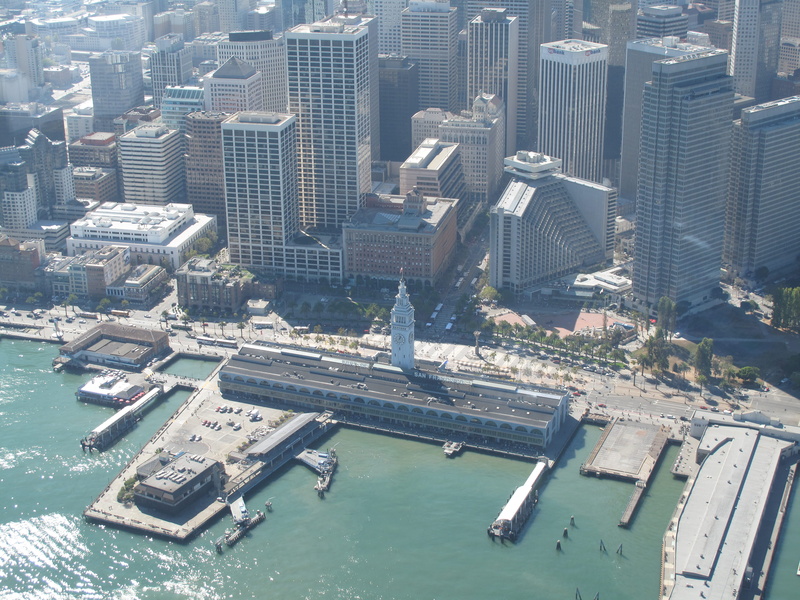 united states, waterfront, building exterior, san francisco ferry building, san francisco, outdoors, nature, daylight, building, city, day, aerial view