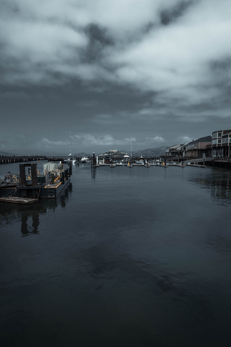 port, reflection, vehicle, sea, building, built structure, dark, no people, nature, vessel, docks, city, dock, cloud - sky, pier, nautical vessel, sky