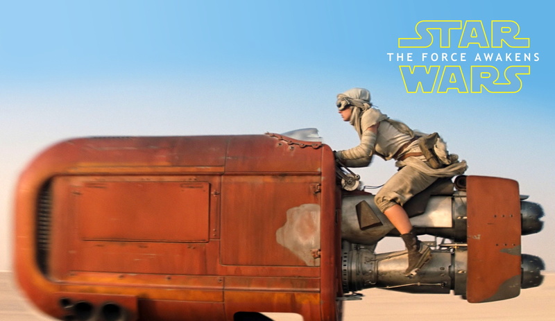 awakens, Star Wars: Episode VII - The Force Awakens, vehicle, 4K, force, wars, best movies of 2015, riding, rey, star, digital