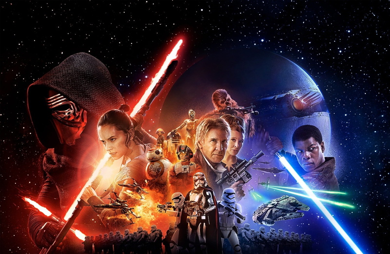 young women, poster, wireless technology, women, star - space, star, force, group of people, illuminated, Movies, one, technology, awakens, Star Wars, men