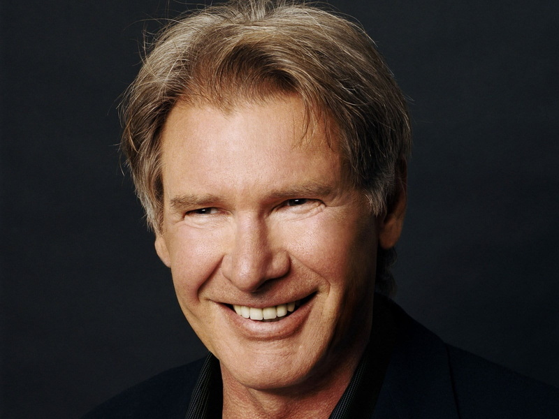Harrison ford, front view, indoors, 720P, one person, close-up, cheerful, Smile, body part, men, mature men, portrait, studio shot, adult, human face
